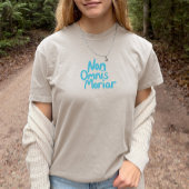 ブルーインキハンドレター古代ラテン引用文 Tシャツ