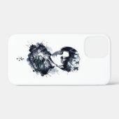 ブルーインクの兵士の肖像 iPhone / iPad カー Case-Mate iPhoneケース (裏面 (横))