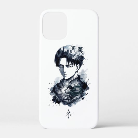 ブルーインクの兵士の肖像 iPhone / iPad カー Case-Mate iPhoneケース (裏面)