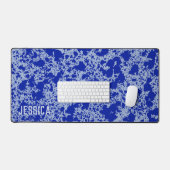 ブルーインクオンブルースカイシンプルモダン デスクマット (キーボード&マウス)