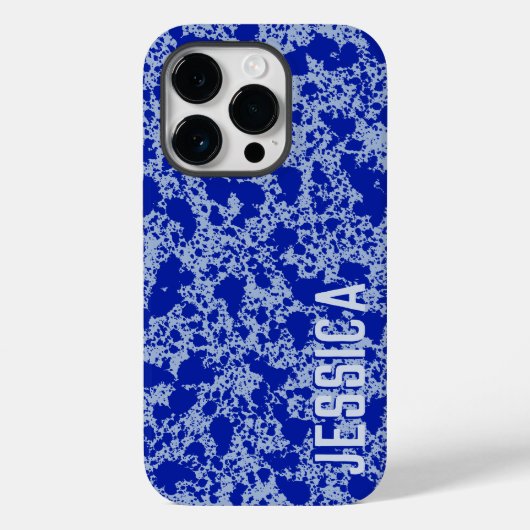 ブルーインクオンブルースカイシンプルモダン Case-Mate iPhoneケース (裏面)