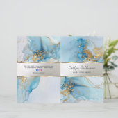 ブルーインクマーブルサービスメニューパンフレット (スタンド正面)