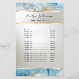 ブルーインクマーブルプライスリストチラシ チラシ