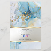 ブルーインクマーブルプライスリストチラシ チラシ (裏面)