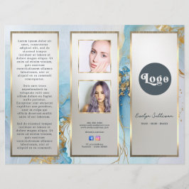 ブルーインク大理石パンフレット