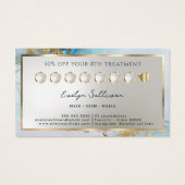 ブルーインク大理石ロイヤリティカード (裏面)