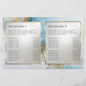 ブルーインク大理石二枚葉紙 (裏面)