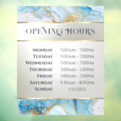 ブルーインク大理石開口時間 ウィンドウサイン (シート3)