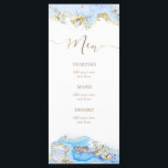 ブルーインク流体大理石メニュー メニュー<br><div class="desc">カスタムメニュー</div>