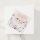 ブルーイングピーチフローラリース水彩 フェイバータグ (インサイチュ)