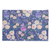 ブルーイングブルーウォーターカラーフローラ 枕カバー (裏面)