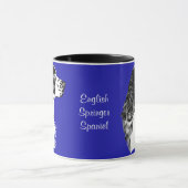 ブルーイングリッシュスリンガースパニエル犬マグ マグカップ (中央)