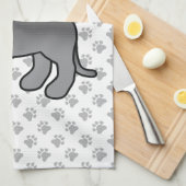 ブルーイングリッシュ（犬）スタッフォードブルテリアドッグ キッチンタオル (四つ折り)