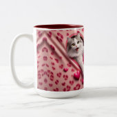 ブルーイング愛:ロマンチックなバレンタインデーコーヒーカップ ツートーンマグカップ (左)