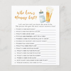 ブルーイング赤ちゃんシャワー – 誰がママ最高のを知る