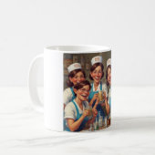 ブルーイング・ホープと注気に流:ナース&ドクターマグ コーヒーマグカップ (正面左)