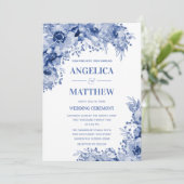 ブルーインジゴの集合結婚品 招待状 (スタンド正面)