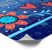 ブルーインスパイアズソウルスピリット引用文インスピレーション ポスター (角)