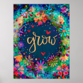 ブルーインスパイアフローラのインスピリシティ・アートワーク ポスター (正面)