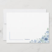 ブルーインスピレーション宗教招待状 招待状 (裏面)