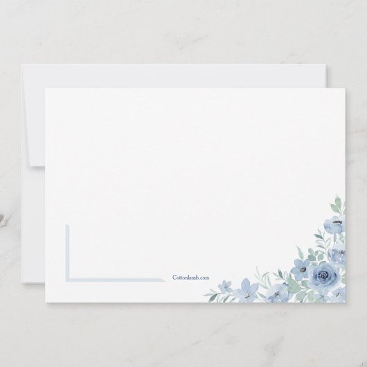 ブルーインスピレーション宗教招待状 招待状 (裏面)