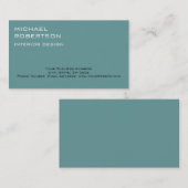 ブルーインテリアデザイナー名刺 名刺 (正面/裏面)