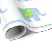 ブルーインディアンゾウ ラッピングペーパー (ロールコーナー)