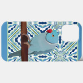 ブルーインディアンリングネックパレーケ Case-Mate iPhoneケース (裏面 (横))