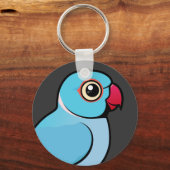 ブルーインディアンリングネック キーホルダー (正面)