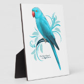 ブルーインディアンリンネックオウム フォトプラーク (側面)