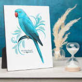 ブルーインディアンリンネックオウム フォトプラーク (側面)