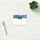 ブルーインディゴフローラエレガントフラワーズシ結婚ック ポストイット (オフィス)