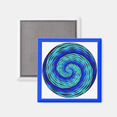 ブルーインディゴ瞑想 マグネット (正面/裏面)