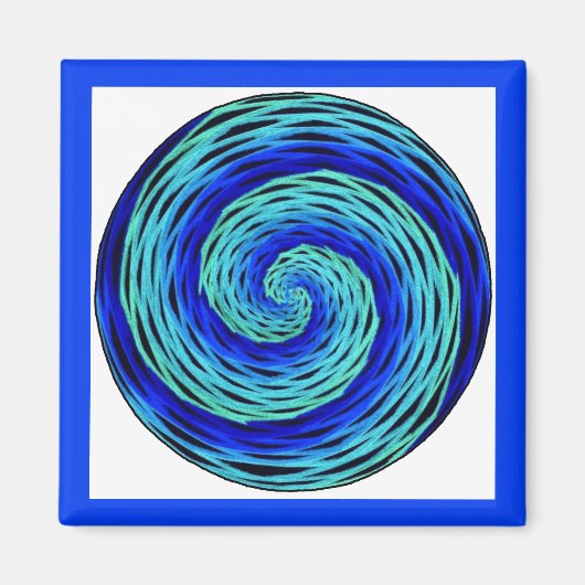 ブルーインディゴ瞑想 マグネット (正面)