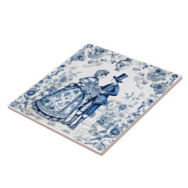 ブルーインディゴ素朴のタイルをカップル タイル