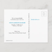 ブルーイントロダクション第2ベビー誕生フォトコラージュ 案内ポストカード (裏面)