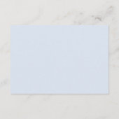 ブルーインビテーション挿入カード、キャロラインウェディング エンクロージャーカード (裏面)