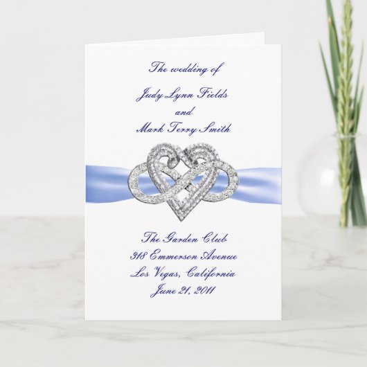 ブルーインフィニティハートプログラムカード プログラム (正面)