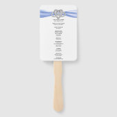 ブルーインフィニティハート結婚式 プログラムファン ハンドファン (裏面)