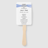 ブルーインフィニティハート結婚式 プログラムファン ハンドファン (正面)