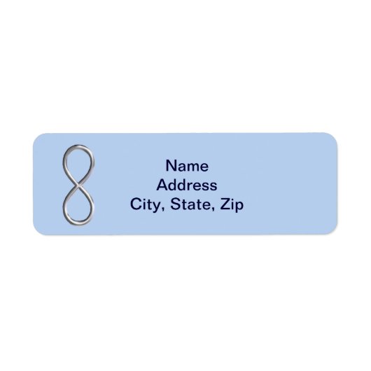 ブルーインフィニティ結婚の住所 シール (正面)