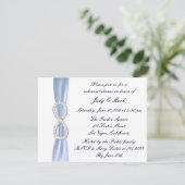 ブルーインフィニティ結婚ズリハーサルディナー招待状 招待状 (スタンド正面)