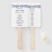 ブルーインフィニティ結婚式 プログラムファン ハンドファン (正面&裏面)