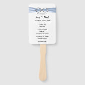 ブルーインフィニティ結婚式 プログラムファン ハンドファン (正面)