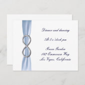 ブルーインフィニティ ウェディング レセプション カード (正面/裏面)