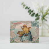 ブルーイースターエッグとシックスヴィンテージはがき シーズンポストカード (スタンド正面)