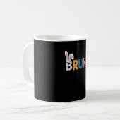 ブルーイースターバニーかわいいミーム子供へ_2 コーヒーマグカップ (正面左)