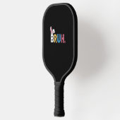 ブルーイースターバニーかわいいミーム子供へ_3 ピックルボールラケット (左)