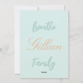 ブルーイースターバニーカラフル シーズンカード (裏面)