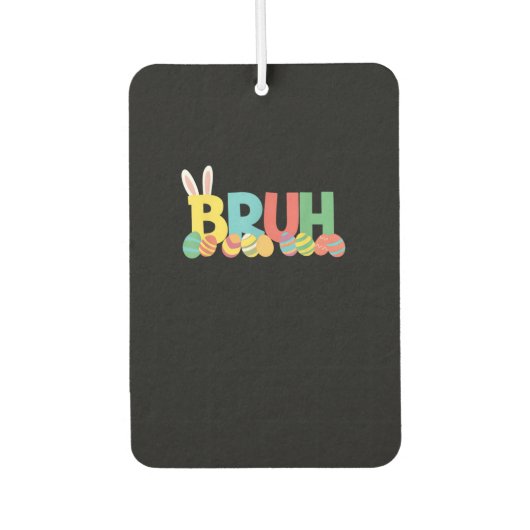 ブルーイースターバニーキュートミーム子供へ_11 カーエアーフレッシュナー (正面)